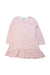 A White Long Sleeve Dresses from Petit Bateau in size 4T for girl. (Front View)