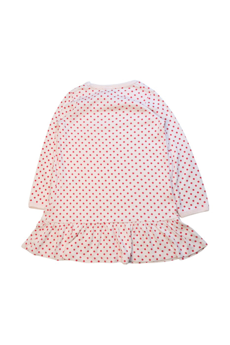 A White Long Sleeve Dresses from Petit Bateau in size 4T for girl. (Back View)