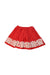 A Red Mid Skirts from Bonpoint in size 6T for girl. (Front View)