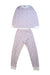 A White Pyjama Sets from Petit Bateau in size 6T for neutral. (Front View)
