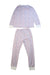 A White Pyjama Sets from Petit Bateau in size 6T for neutral. (Back View)