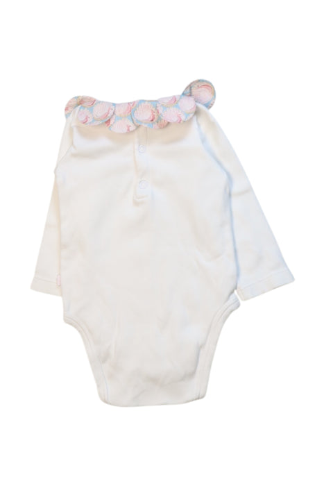 A White Long Sleeve Bodysuits from Jacadi in size 6T for neutral. (Back View)