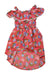 A Multicolour Sleeveless Dresses from Little Lass in size 4T for girl. (Front View)