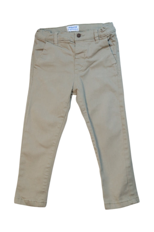 A Beige Casual Pants from Mayoral in size 18-24M for neutral. (Front View)
