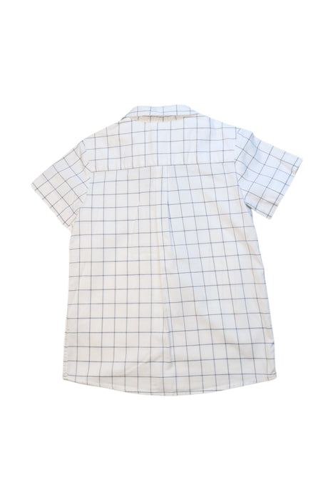 A White Short Sleeve Shirts from Jacadi in size 4T for boy. (Back View)