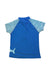 A Blue Rash Guards from Playshoes in size 5T for neutral. (Back View)