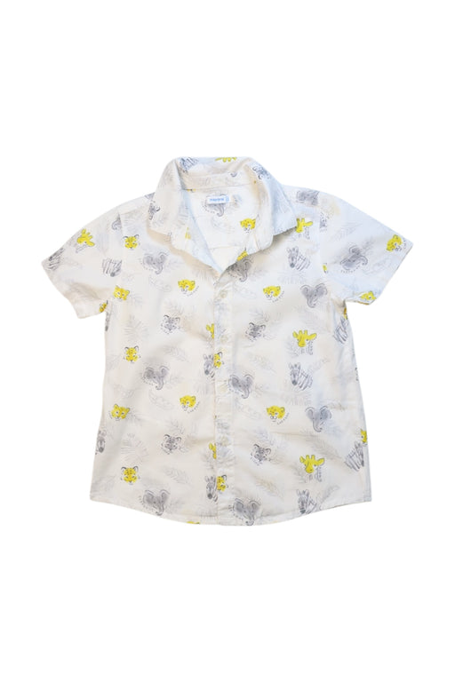 A White Short Sleeve Shirts from Mayoral in size 3T for boy. (Front View)
