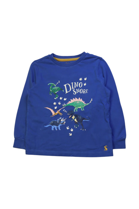 A Blue Long Sleeve T Shirts from Joules in size 4T for neutral. (Front View)