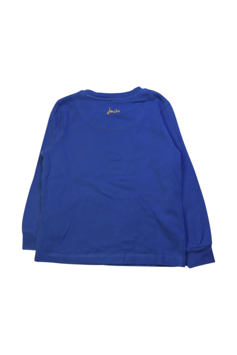 A Blue Long Sleeve T Shirts from Joules in size 4T for neutral. (Back View)