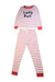 A Red Pyjama Sets from Pottery Barn in size 6T for neutral. (Front View)