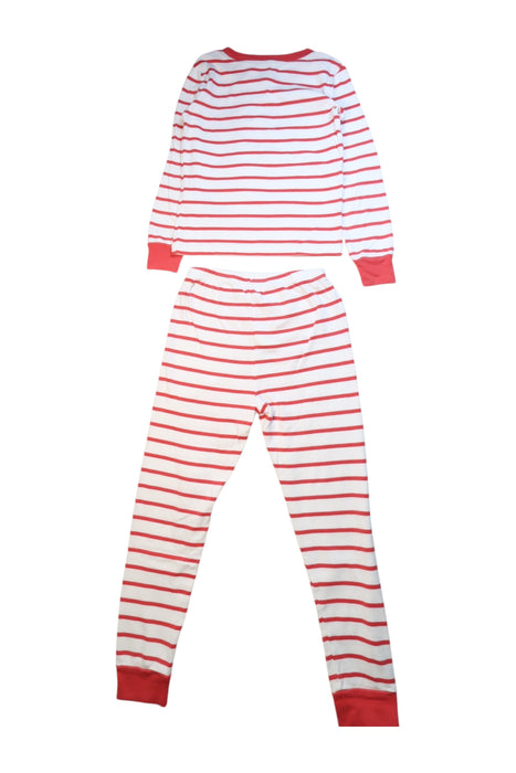 A Red Pyjama Sets from Pottery Barn in size 6T for neutral. (Back View)