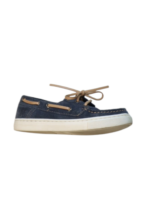 A Blue Loafers & Moccasins from Mayoral in size 5T for neutral. (Front View)