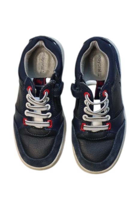 A Navy Sneakers from Mayoral in size 12Y for boy. (Back View)