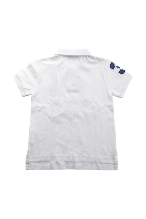 A White Short Sleeve Polos from Polo Ralph Lauren in size 4T for boy. (Back View)