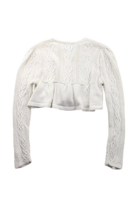 A White Cardigans from Polo Ralph Lauren in size 6T for girl. (Back View)