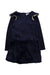 A Navy Long Sleeve Dresses from Janie & Jack in size 6T for girl. (Front View)