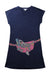 A Navy Short Sleeve Dresses from Little Marc Jacobs in size 5T for girl. (Front View)
