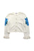 A White Cardigans from Janie & Jack in size 6T for girl. (Front View)