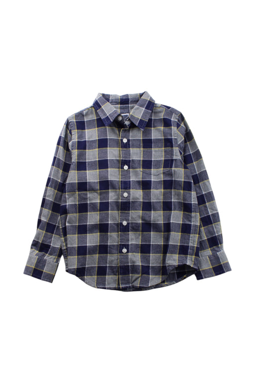A Blue Long Sleeve Shirts from Janie & Jack in size 4T for boy. (Front View)