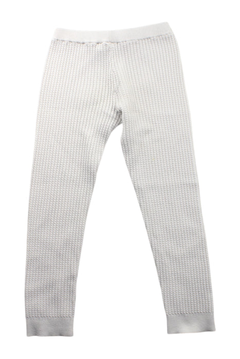A White Leggings from Janie & Jack in size 6T for neutral. (Back View)