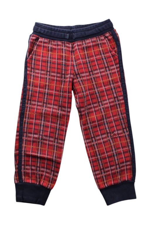 A Red Sweatpants from Petit Bateau in size 5T for neutral. (Front View)