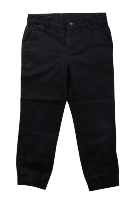 A Black Casual Pants from Janie & Jack in size 4T for boy. (Front View)