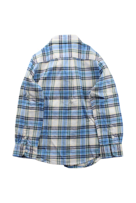 A Blue Long Sleeve Shirts from Janie & Jack in size 4T for neutral. (Back View)