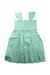 A Green Sleeveless Dresses from Janie & Jack in size 10Y for girl. (Front View)