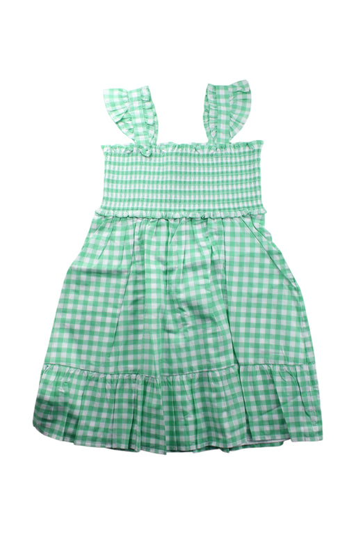 A Green Sleeveless Dresses from Janie & Jack in size 10Y for girl. (Front View)