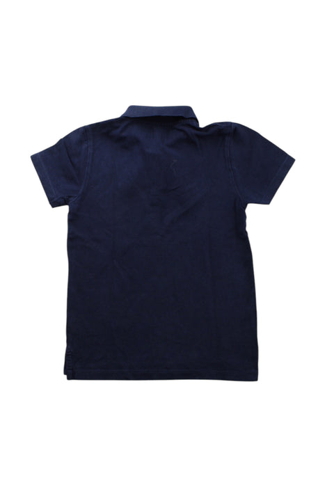 A Navy Short Sleeve Polos from Crewcuts in size 4T for boy. (Back View)
