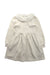 A Ivory Long Sleeve Dresses from Janie & Jack in size 6T for girl. (Front View)
