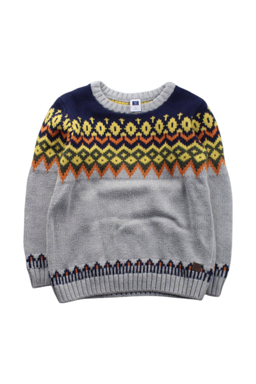 A Multicolour Knit Sweaters from Janie & Jack in size 4T for neutral. (Front View)