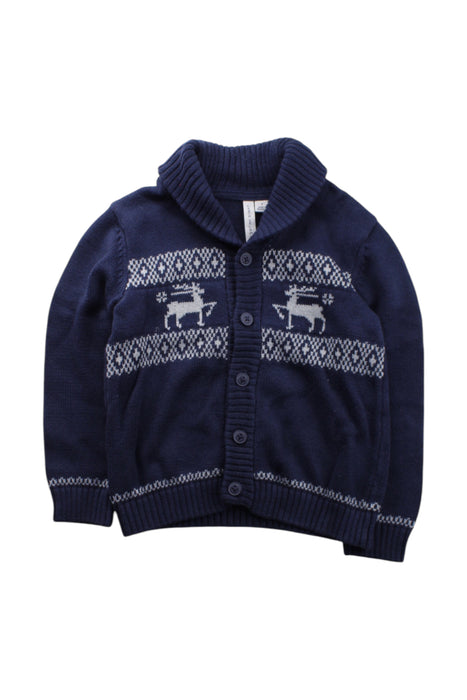 A Navy Cardigans from Janie & Jack in size 4T for neutral. (Front View)