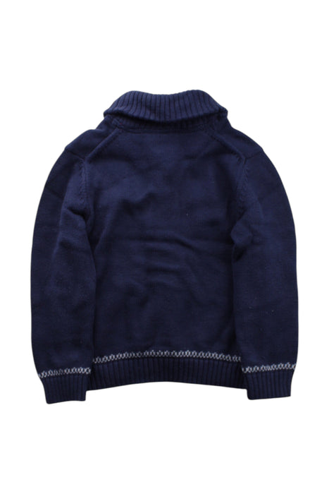 A Navy Cardigans from Janie & Jack in size 4T for neutral. (Back View)