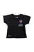 A Black Short Sleeve T Shirts from izzue in size 4T for neutral. (Front View)