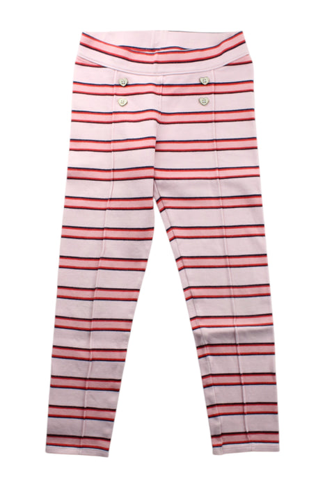 A Pink Leggings from Janie & Jack in size 7Y for girl. (Front View)