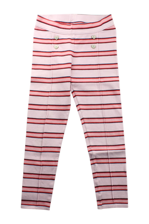 A Pink Leggings from Janie & Jack in size 7Y for girl. (Front View)