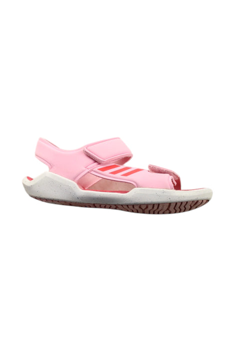 A Pink Sandals from Adidas in size 7Y for neutral. (Front View)