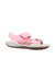 A Pink Sandals from Adidas in size 7Y for neutral. (Front View)