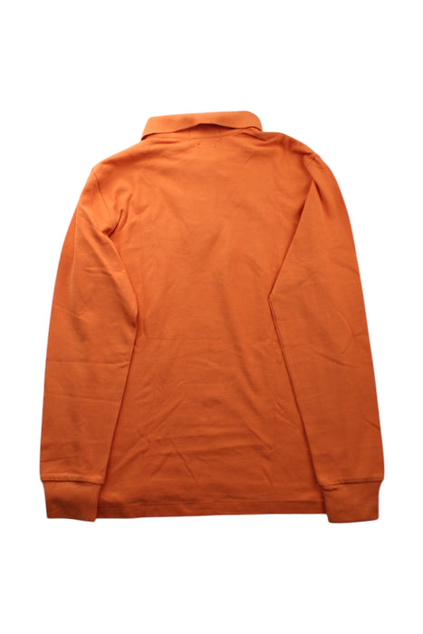 A Orange Long Sleeve Polos from Polo Ralph Lauren in size 14Y for boy. (Back View)