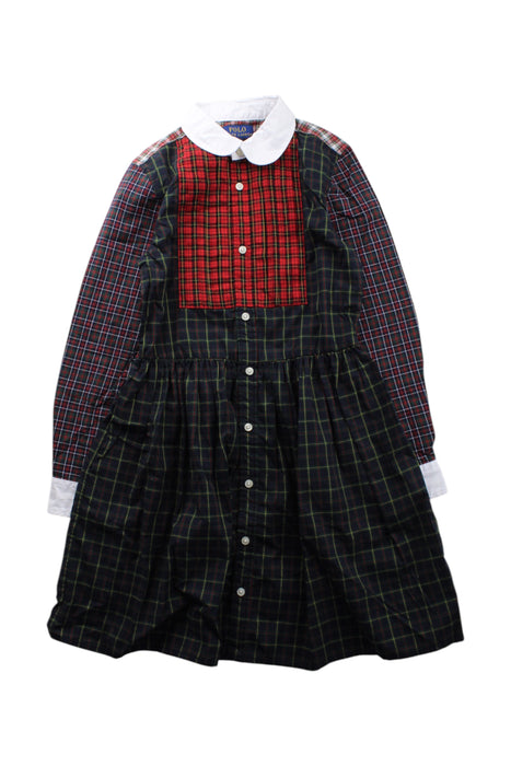 A Multicolour Long Sleeve Dresses from Polo Ralph Lauren in size 6T for girl. (Front View)