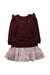 A Burgundy Sweater Dresses from Polo Ralph Lauren in size 6T for girl. (Front View)
