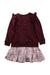 A Burgundy Sweater Dresses from Polo Ralph Lauren in size 6T for girl. (Back View)