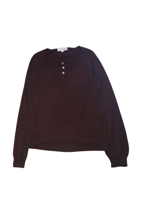 A Brown Long Sleeve Polos from Excuse My French in size 10Y for neutral. (Front View)