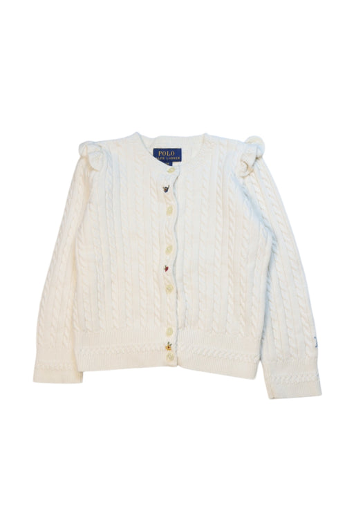 A White Cardigans from Polo Ralph Lauren in size 3T for girl. (Front View)