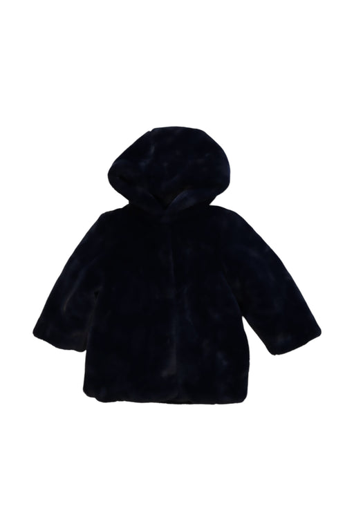 A Black Coats from Tartine et Chocolat in size 2T for girl. (Front View)