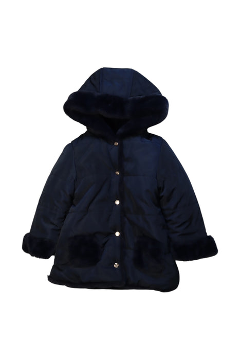 A Navy Coats from Tartine et Chocolat in size 2T for girl. (Back View)