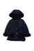 A Navy Coats from Tartine et Chocolat in size 2T for girl. (Back View)