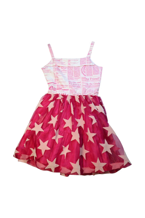 A Red Sleeveless Dresses from John Galliano in size 8Y for girl. (Back View)