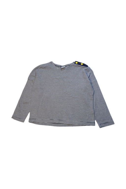 A Grey Long Sleeve Tops from Petit Bateau in size 6T for neutral. (Front View)